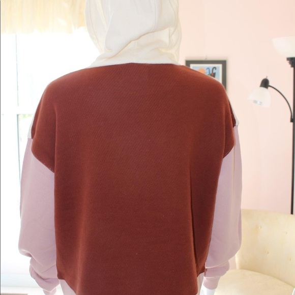 Madewell Women’s Airyterry Hoodie Sweatshirt in Colorblock size Small - Picture 7 of 12